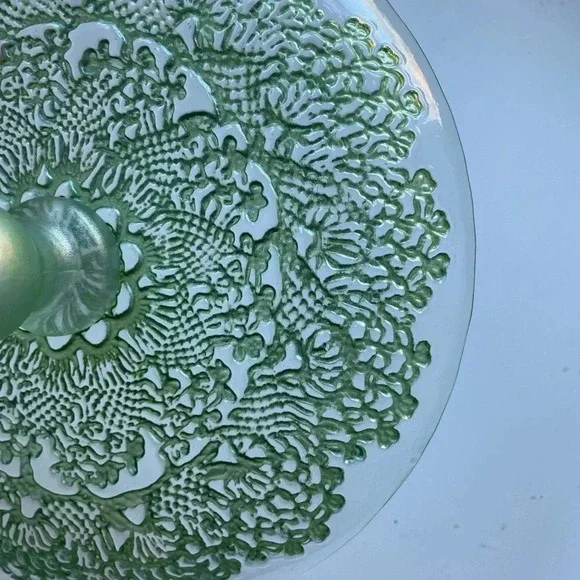 NWT Anthropologie Metallic Lace Cake Stand - Picture 12 of 14